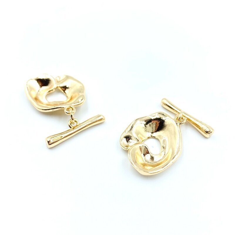 20x18mm 14k aukso sp. nerūdijančio plieno perkišamas užsegimas, 1vnt. 20x18mm 14k aukso sp. nerūdijančio plieno perkišamas užsegimas, 1vnt.