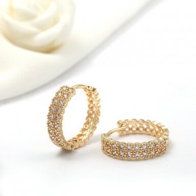 21mm 14k aukso sp. nerūdijančio plieno auskarų įvėrimai, 2vnt. 21mm 14k aukso sp. nerūdijančio plieno auskarų įvėrimai, 2vnt.
