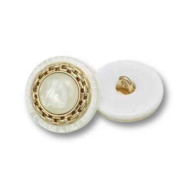 21mm gelsvos ir aukso sp. plastikinė saga su kilpute, 1vnt.