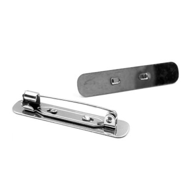 21mm platinos sp. nerūdijančio plieno segės užsegimas su pagrindu, 1vnt.
