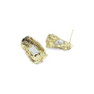 21x13mm 14k aukso sp. nerūdijančio plieno auskarų įvėrimai, 2vnt. 21x13mm 14k aukso sp. nerūdijančio plieno auskarų įvėrimai, 2vnt.