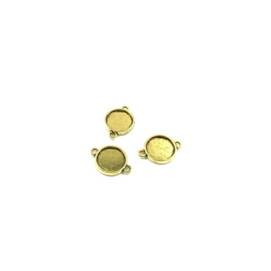 25x17mm aukso sp. rėmelis 14,2mm kabošonui, 7vnt.