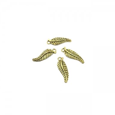 32x10mm aukso sp. pakabukas lapelis, 7vnt.