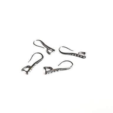 21x8mm juodintos sp.auskarų įvėrimai, 4vnt.