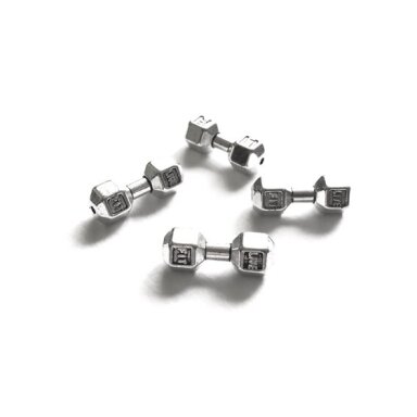 21x8mm sidabro sp. intarpai, 4vnt.