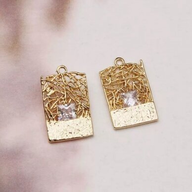 21x13mm rausvo aukso sp. nerūdijančio plieno pakabukas, 1vnt. 21x13mm rausvo aukso sp. nerūdijančio plieno pakabukas, 1vnt.