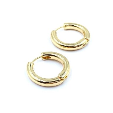 22mm 14k aukso sp. nerūdijančio plieno auskarų įvėrimai, 2vnt. 22mm 14k aukso sp. nerūdijančio plieno auskarų įvėrimai, 2vnt.