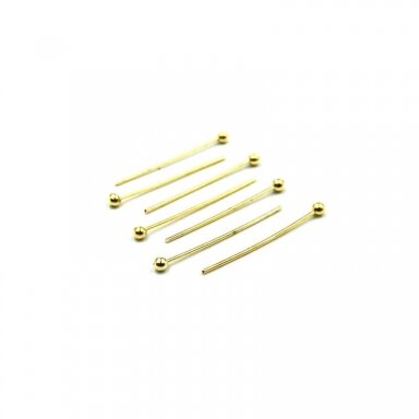 22mm aukso sp. nerūdijantys vinukai, 1,9mm galvute, 50vnt.