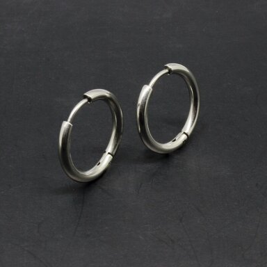 22mm platinos sp. nerūdijančio plieno auskarų įvėrimai, 2vnt. 22mm platinos sp. nerūdijančio plieno auskarų įvėrimai, 2vnt.