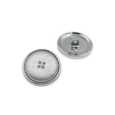 22mm sidabro ir juodos sp. metalinė saga su kilpute, 1vnt.