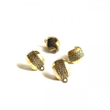 22x14mm aukso sp. auskarų įvėrimai, 4vnt.