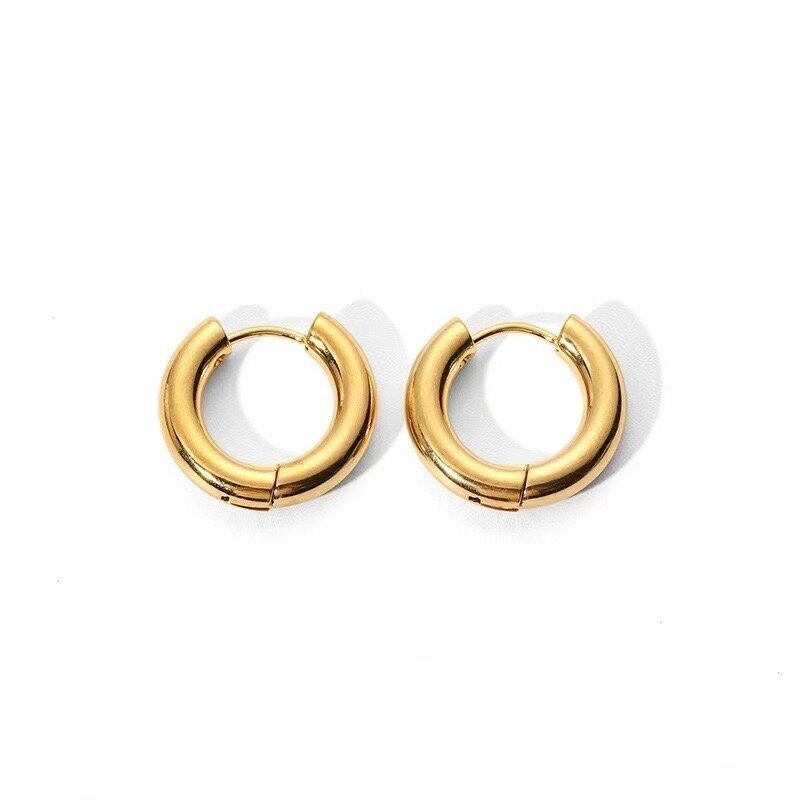 22mm 18k aukso sp. nerūdijančio plieno auskarų įvėrimai, 2vnt, 22mm 18k aukso sp. nerūdijančio plieno auskarų įvėrimai, 2vnt,