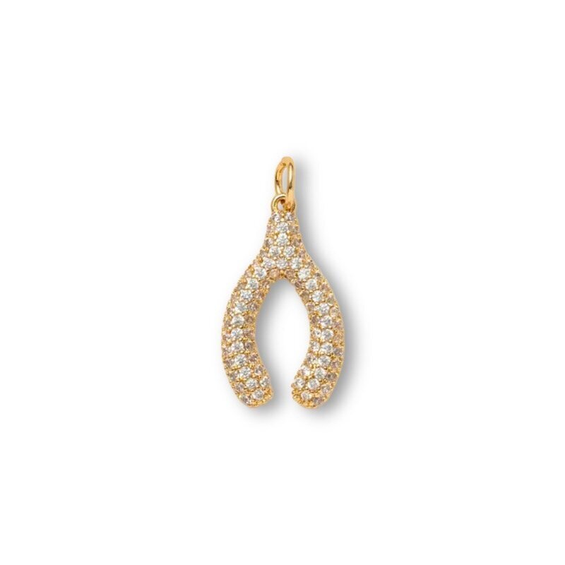 22x12mm 14k aukso sp. nerūdijančio plieno pakabukas, 1vnt.