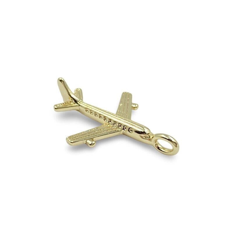 22x15mm 14k aukso sp. nerūdijančio plieno pakabukas lėktuvas, 1vnt. 22x15mm 14k aukso sp. nerūdijančio plieno pakabukas lėktuvas, 1vnt.
