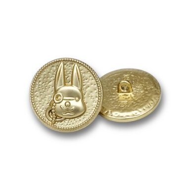 23mm aukso sp. metalinė saga su kilpute, 1vnt.