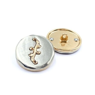 23mm aukso sp. metalinė saga su kilpute, 1vnt.