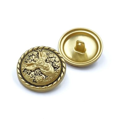 23mm aukso sp. metalinė saga su kilpute, 1vnt.