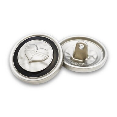 23mm kreminės ir rudos sp. metalinė saga su kilpute, 2vnt.