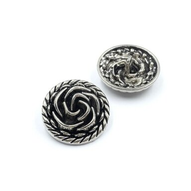 23mm sidabro sp. metalinė saga su kilpute, 2vnt.