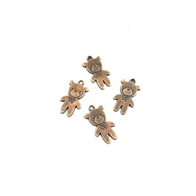 25x14mm vario sp. pakabukas meškiukas, 7vnt.