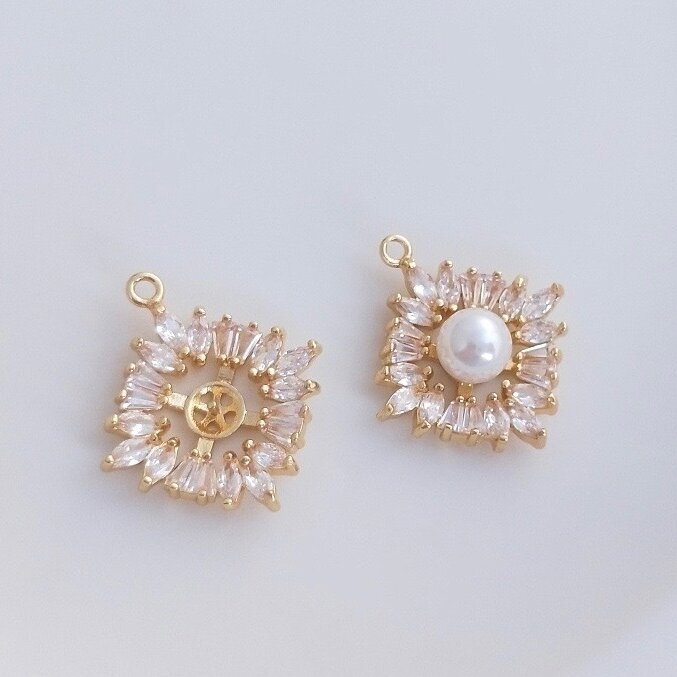 23x21mm 14k aukso sp. nerūdijančio plieno pakabukas, 1vnt.