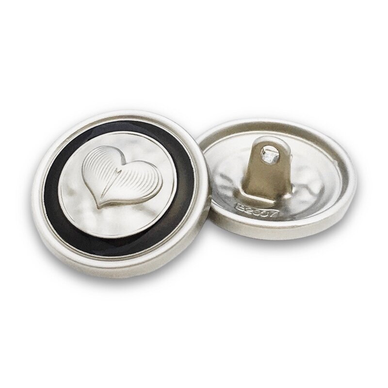 23mm kreminės ir rudos sp. metalinė saga su kilpute, 2vnt.
