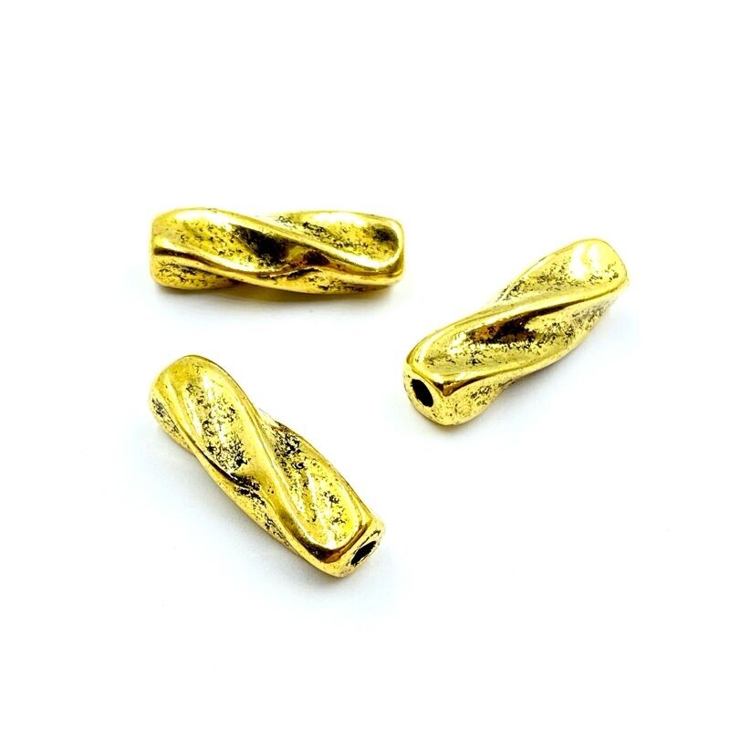23x7mm aukso sp. intarpai, 5vnt.
