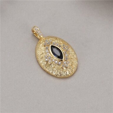 24x14mm 14k aukso sp. nerūdijančio plieno pakabukas, 1vnt.