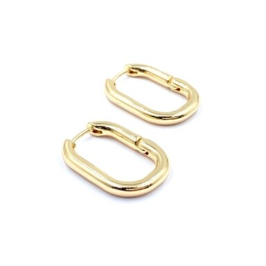24x17mm 14k aukso sp. nerūdijančio plieno auskarų įvėrimai, 2vnt. 24x17mm 14k aukso sp. nerūdijančio plieno auskarų įvėrimai, 2vnt.