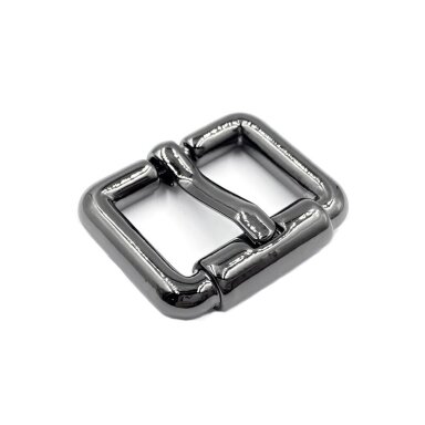 24x28mm juodintos sp. metalinė diržo sagtis, 1vnt.