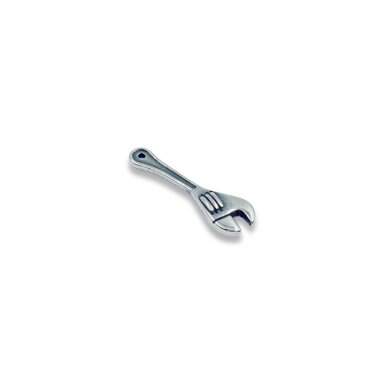 24x7mm platinos sp. nerūdijančio plieno pakabukas, 1vnt.