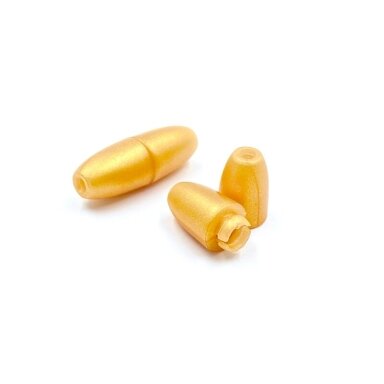 24x9mm aukso sp. plastikinis užspaudžiamas užsegimas, 2vnt.