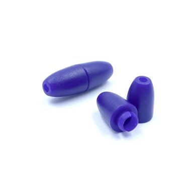 24x9mm mėlynos sp. plastikinis užspaudžiamas užsegimas, 2vnt.