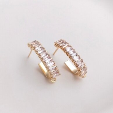 24x5mm 14k aukso sp. nerūdijančio plieno auskarų įvėrimai, 2vnt. 24x5mm 14k aukso sp. nerūdijančio plieno auskarų įvėrimai, 2vnt.