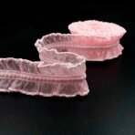 25mm rožinės sp. guma su apsiuvais, 1m