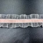 25mm rožinės sp. veliūrinė guma, 1m