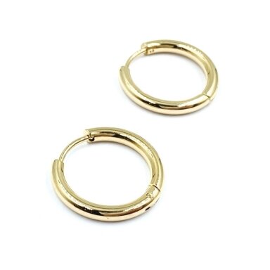 25mm 14k aukso sp. nerūdijančio plieno auskarų įvėrimai, 2vnt. 25mm 14k aukso sp. nerūdijančio plieno auskarų įvėrimai, 2vnt.