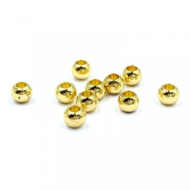 2,5mm 18k aukso sp. nerūdijančio plieno intarpas, 20vnt. 2,5mm 18k aukso sp. nerūdijančio plieno intarpas, 20vnt.