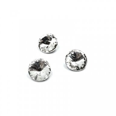 25mm crystal sp. apvalūs kristalai be rėmelio, 2vnt.