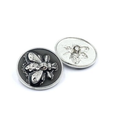 25mm rudos ir sidabro sp. metalinė saga su kilpute, 1vnt.