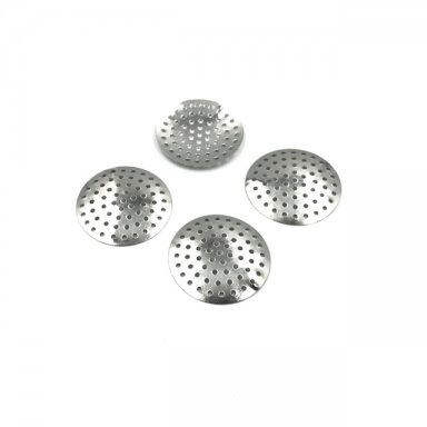 30mm skersmens sidabro sp. perforuotas diskas, 9vnt. 30mm skersmens sidabro sp. perforuotas diskas, 9vnt.