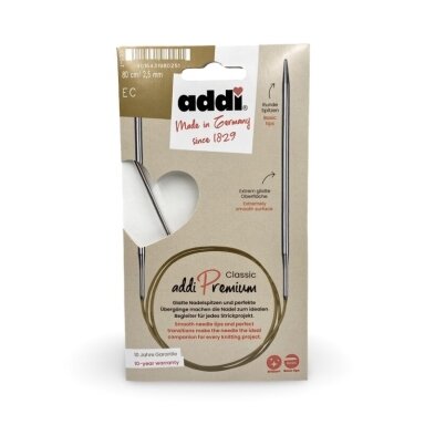 2,5mm storio, virbalai ADDI Premium su valu, 80cm 2,5mm storio, virbalai ADDI Premium su valu, 80cm