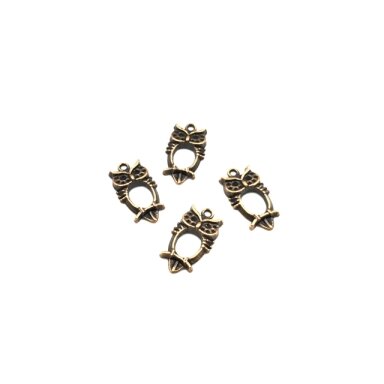 23x12mm vario sp. pakabukas pelėda, 11vnt.