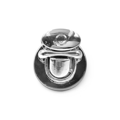 25x22mm platinos sp. užsegimas rankinei, 1vnt.