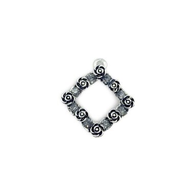 25x22mm sidabro sp. pakabukas, 1vnt.
