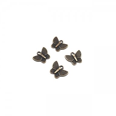17x13mm vario sp. pakabukas drugelis, 13vnt.
