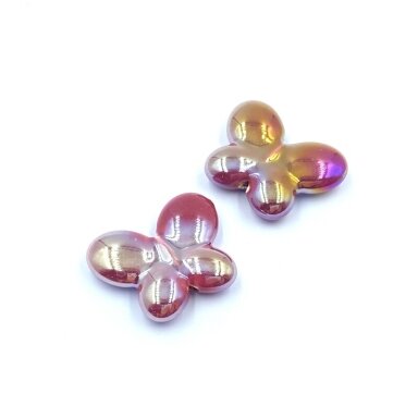 25x31mm bordo AB sp. keramikinis drugelis, 2vnt. 25x31mm bordo AB sp. keramikinis drugelis, 2vnt.