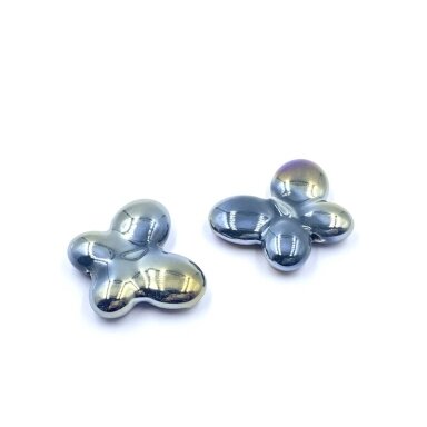 25x31mm pilkšvos AB sp. keramikinis drugelis, 2vnt. 25x31mm pilkšvos AB sp. keramikinis drugelis, 2vnt.