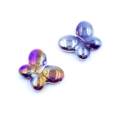 25x31mm violetinės AB sp. keramikinis drugelis, 2vnt. 25x31mm violetinės AB sp. keramikinis drugelis, 2vnt.