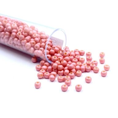 2,5x3mm rožinės sp. biserio karoliukai, ±13g